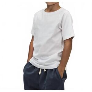 NEW GRAY LABEL kid's crewneck tee in white